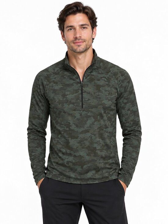 lululemon athletica Other - Men's Green Camouflage Long-Sleeve Shirt